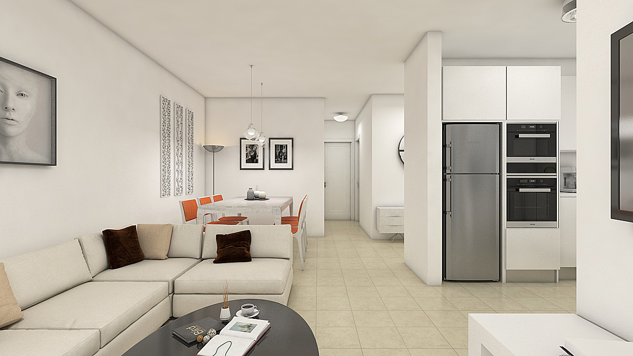 Appartement a vendre  Makrys Gialos:  Wohnbereich