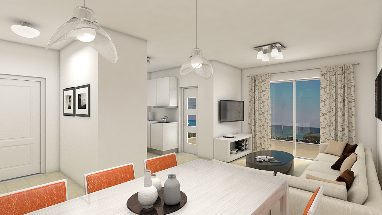 Appartement a vendre  Makrys Gialos:  Essbereich