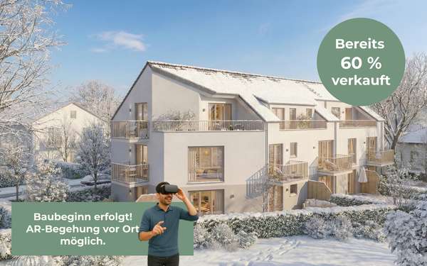 QQI: 2-Zimmer-Gartenwohnung in München: Ostterrasse, Souterrain-Hobbyraum & eigener Garten