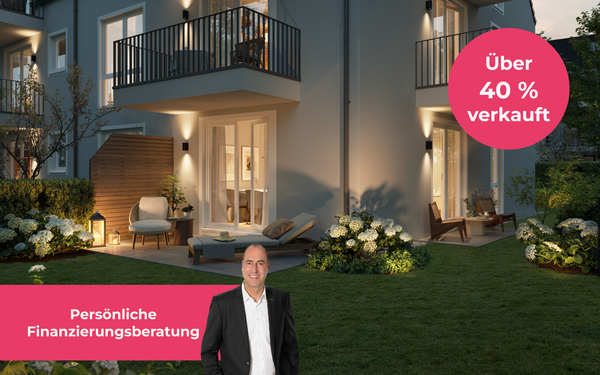 Aubing 1A: Neubau-Gartenwohnung: 2-Zimmer mit Süd-Garten