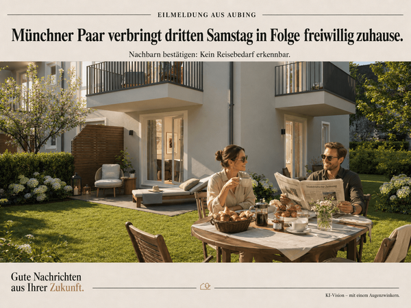 1A in Aubing: Neubau-Gartenwohnung: 3-Zimmer und drei Terrassen