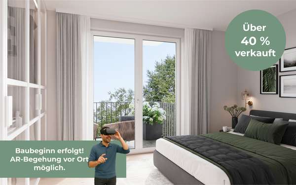 QQI: Neubau-Wohnung im 1. Obergeschoss: 3-Zimmer-Wohnung mit drei Balkonen und viel Raum