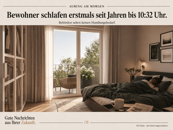 1A in Aubing: 2-Zimmer-Neubauwohnung: Geräumiger Wohnbereich mit drei Balkonen