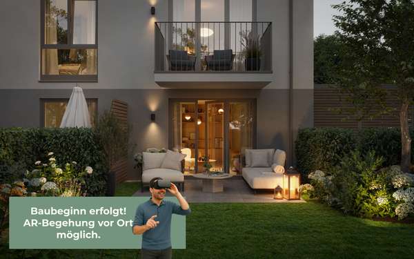 QQI: 3-Zimmer-Gartenwohnung in München: Durchdachter Grundriss mit zwei Terrassen