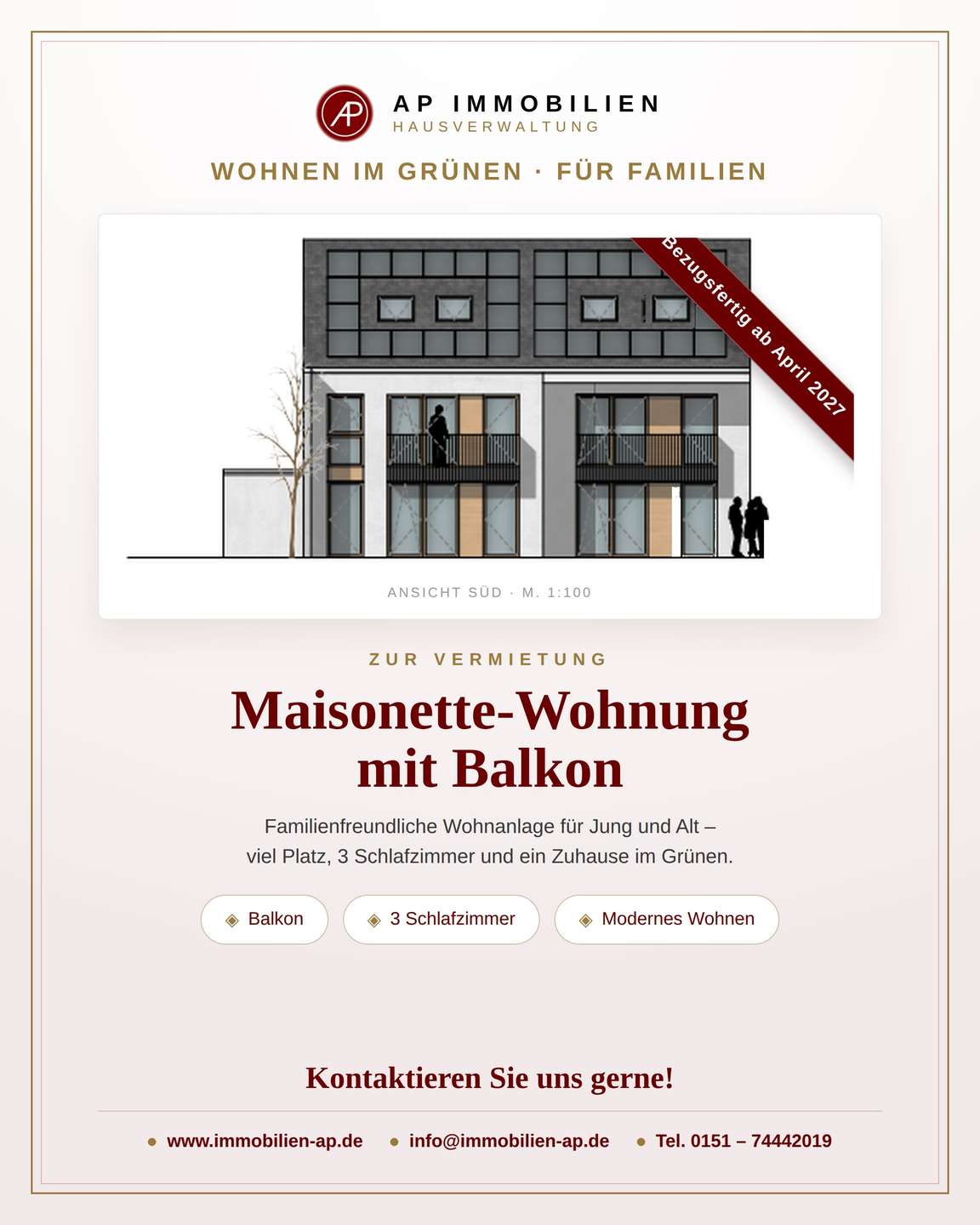 Maisonette Wohnung im Grünen- ideal für Familien