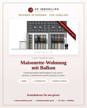 Maisonette Wohnung im Grünen- ideal für Familien