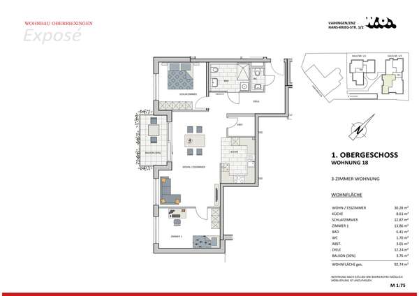 3-Zimmer-Wohnung mit viel Wohnkomfort in Vaihingen an der Enz, auch als Kapitalanlage denkbar