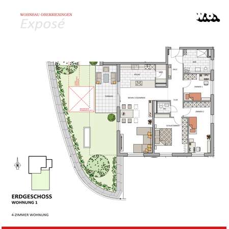 Familien(t)raum mit Terrasse & Garten – 4-Zimmer-Wohnung in Oberriexingen