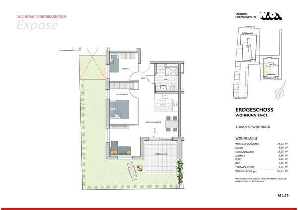 Einziehen und Wohlfühlen: EG-Wohnung mit Terrasse und Garten in Sersheim