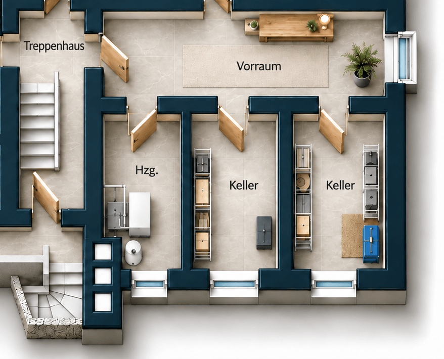 Grundriss KG Maiso – Maisonette mit ca. 170 m² Wohnfläche, Garten, Kamin & 2 Monaten kaltmietfrei in Escheburg