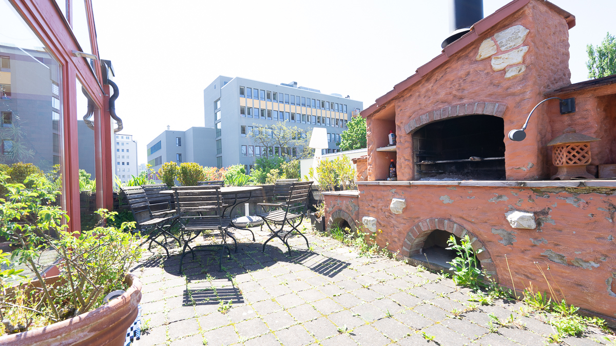 Sonnige Dachterrasse