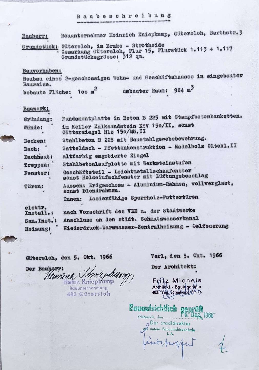 Baubeschreibung