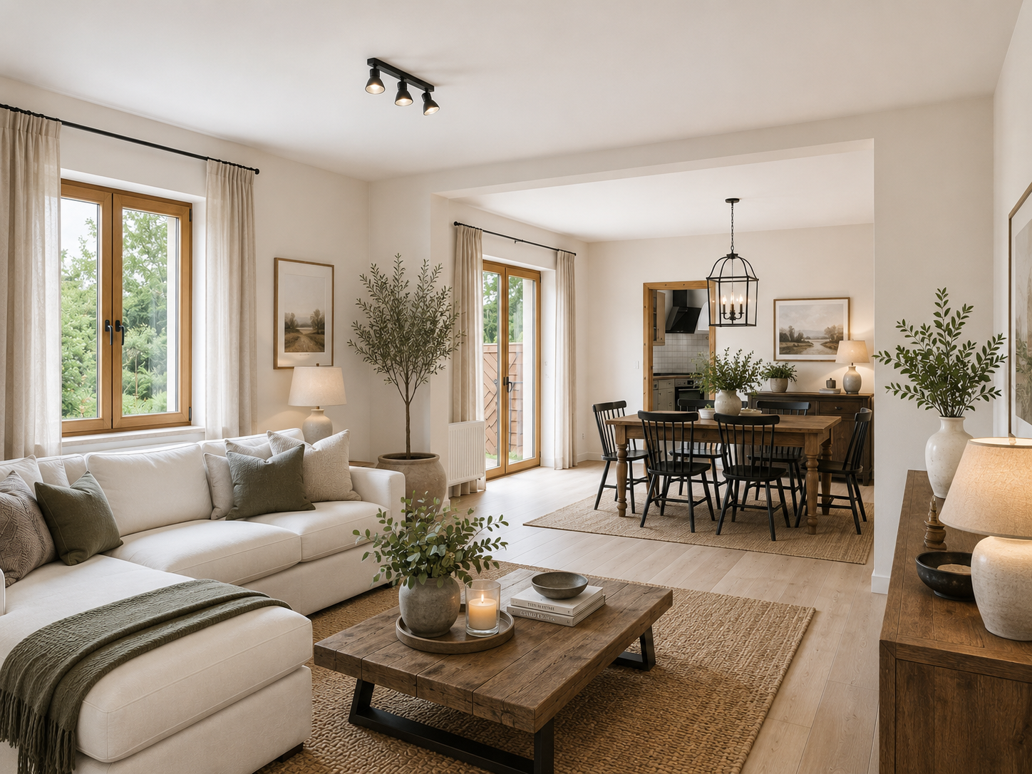 Wohnzimmer mit KI eingerichtet2