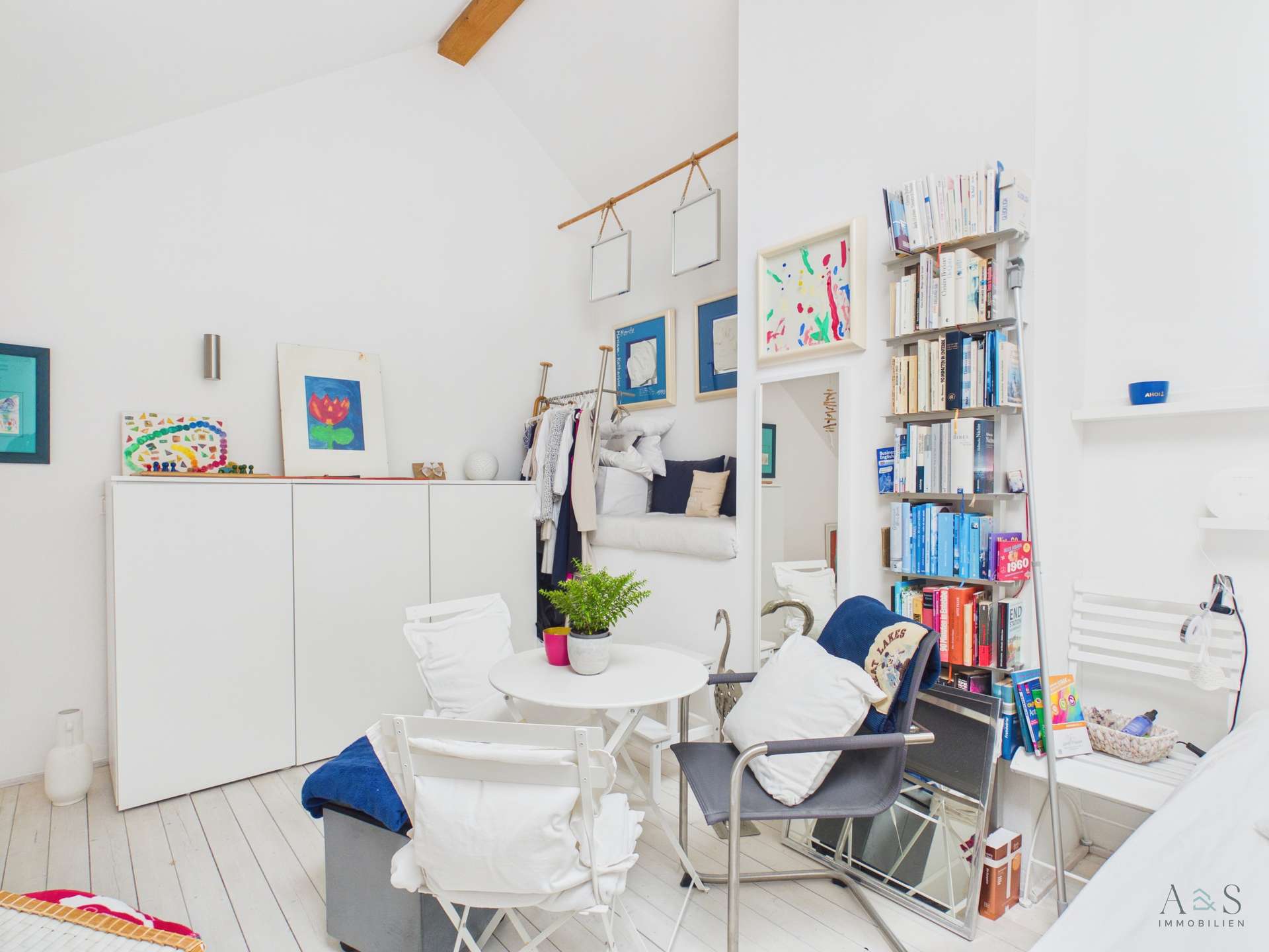 Schlafzimmer auf der Galerie