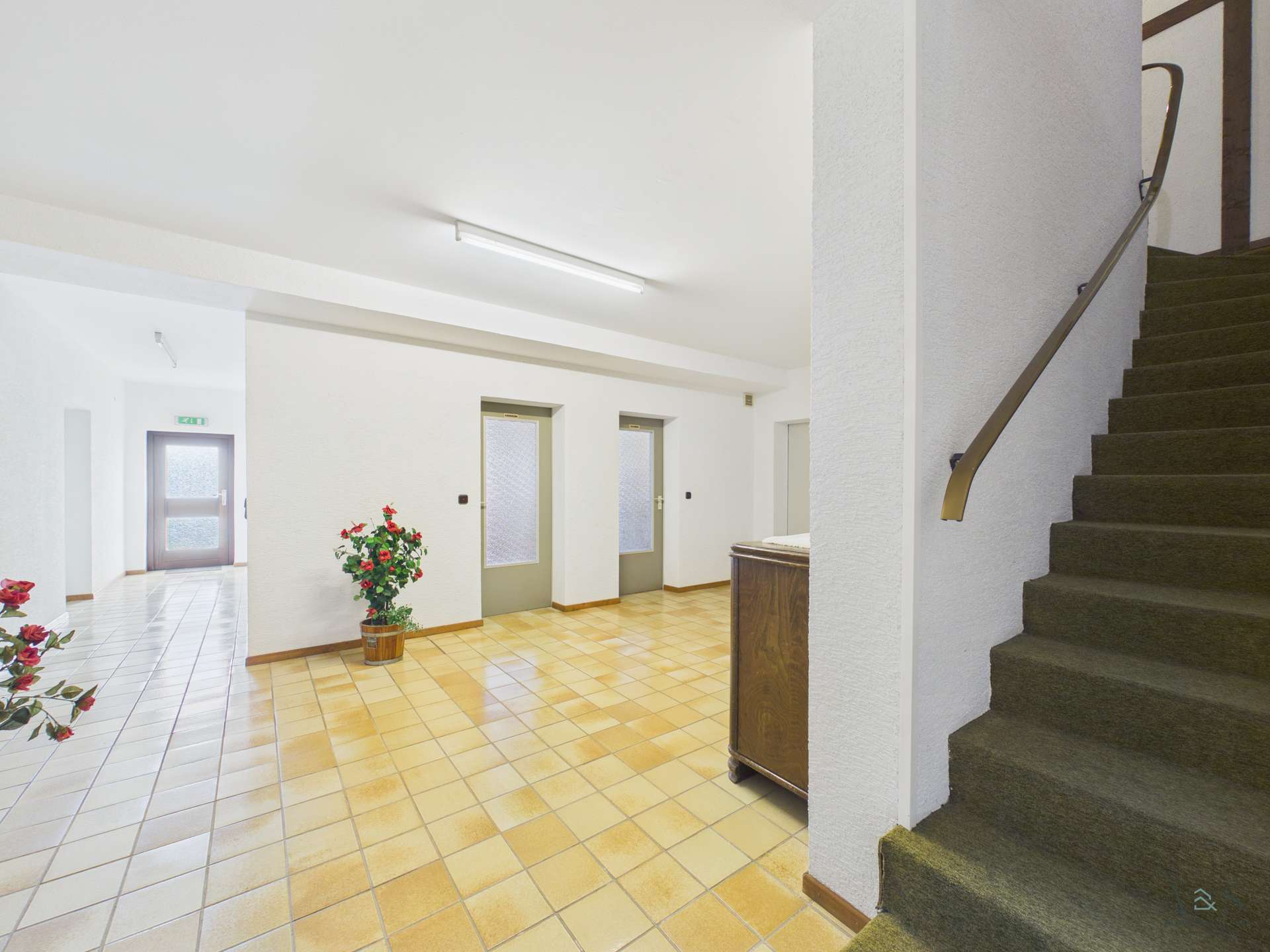 Flur im Keller bei den Gästetoiletten