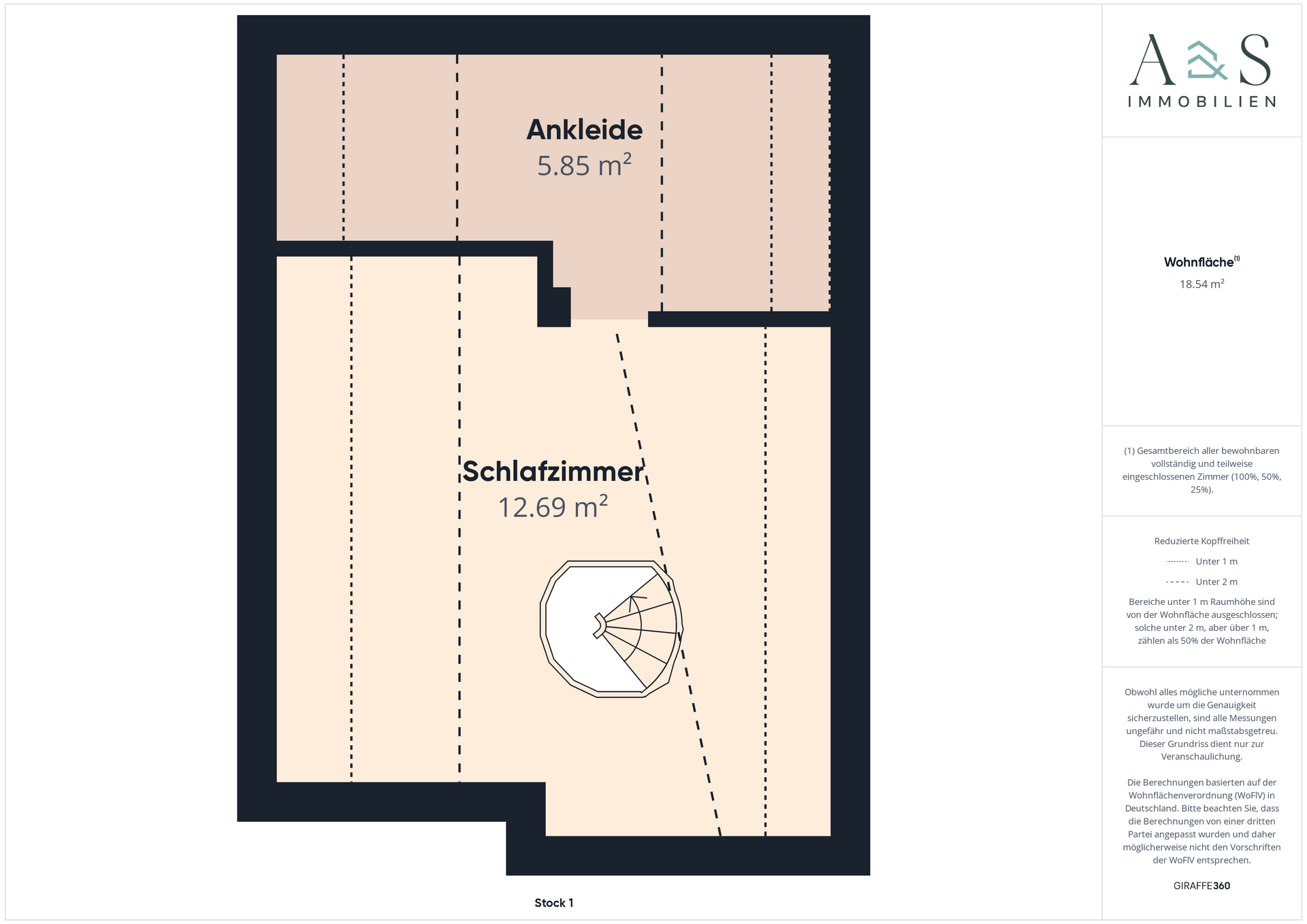 Grundriss Spitzboden