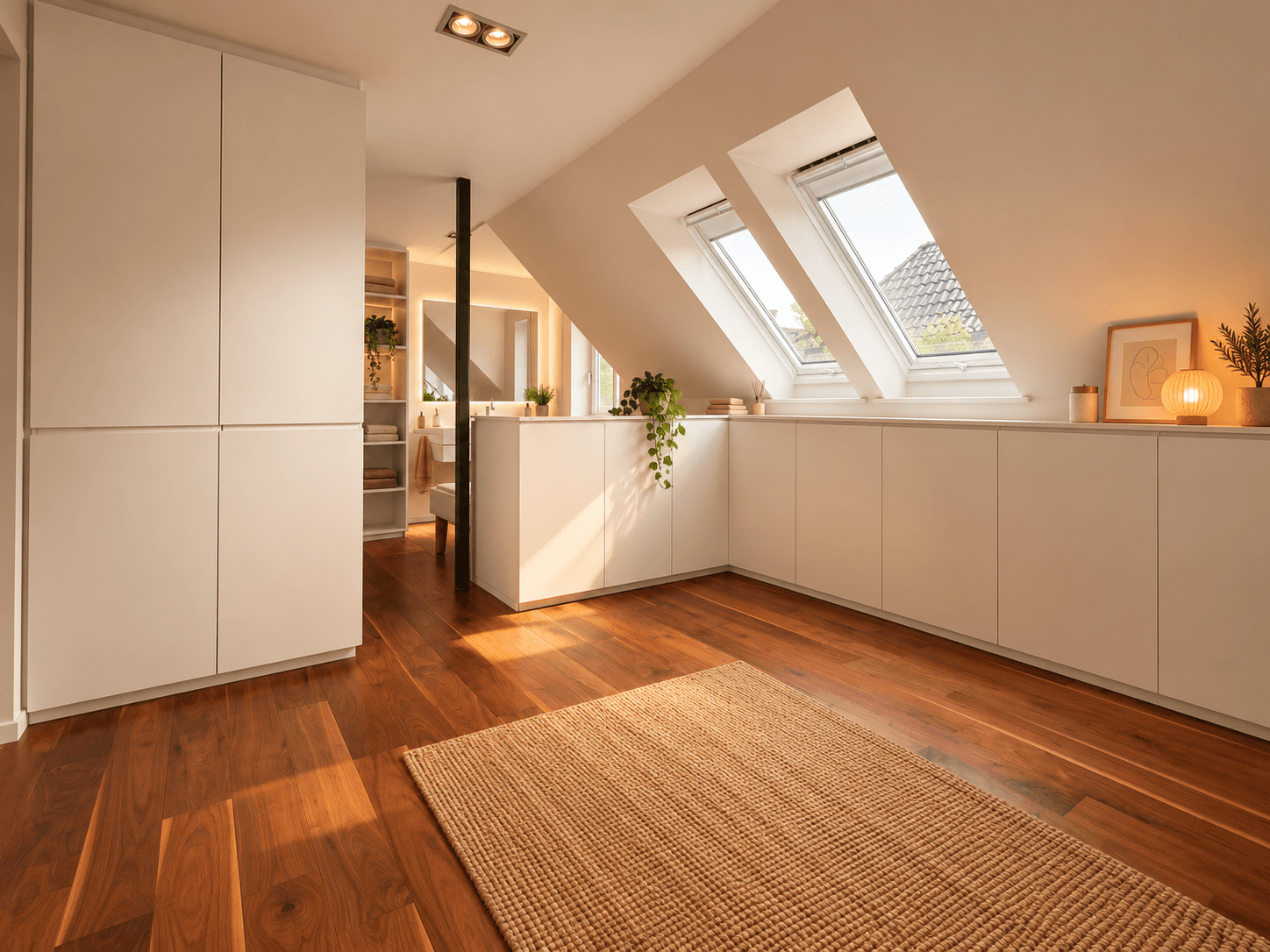 Zimmer mit offenem Bad