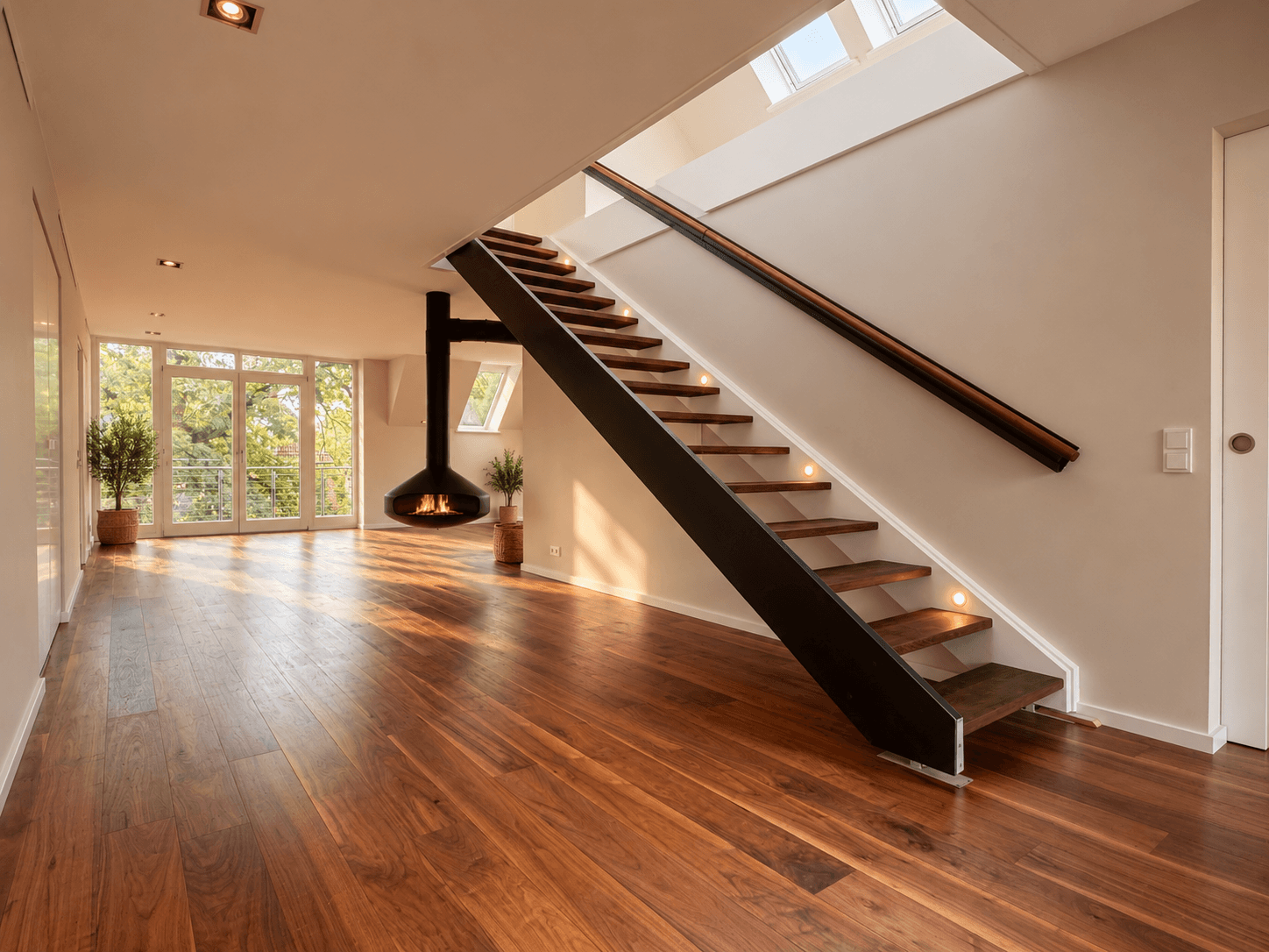 Treppe zur Galerie