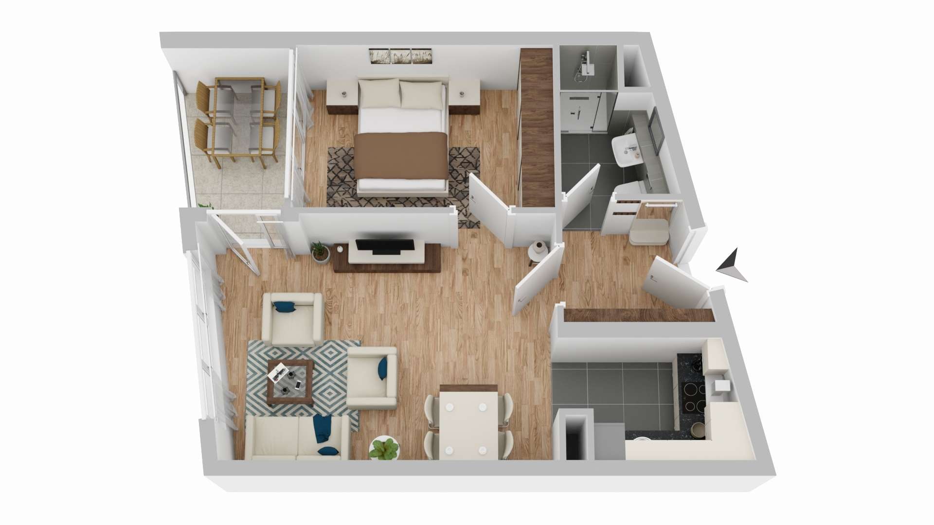 DIREKT AM VOLKSGARTEN! SCHÖNES 2-ZIMMERAPPARTEMENT IN BESTER & ZENTRALER LAGE AM EIFELPLATZ - Foto 5