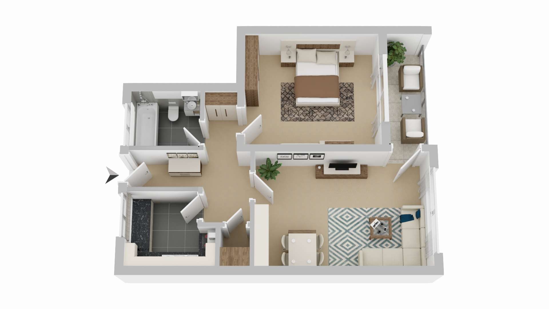 WOHNBERECHTIGUNGSSCHEIN (WBS) ERFORDERLICH! RENOVIERTE 2-ZIMMERWOHNUNG IM 3.OG MIT AUFZUG UND BALKON - Foto 1