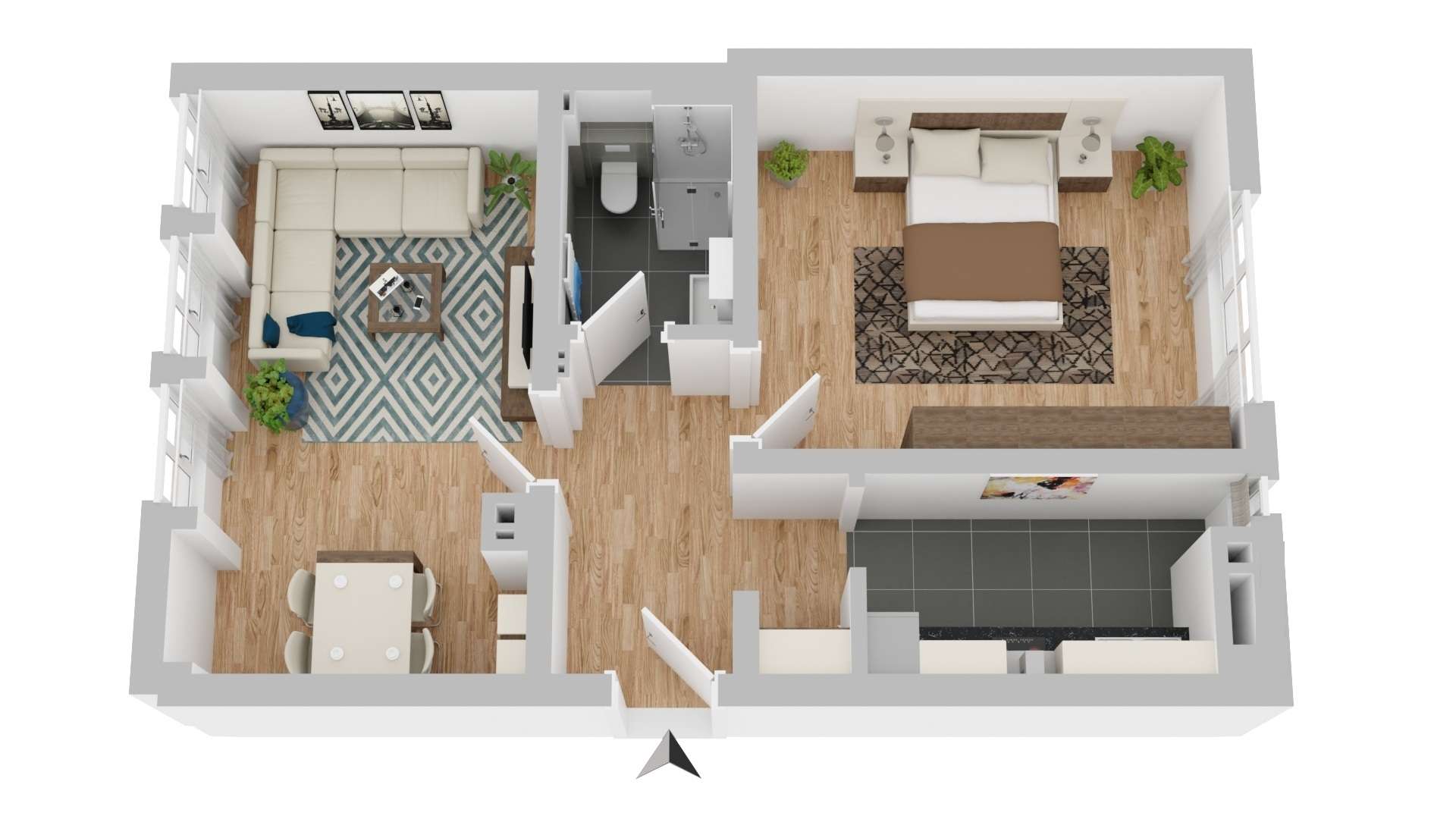 1KM ZUR KÖ! MODERNE 2-ZIMMERWOHNUNG IN ZENTRALER LAGE +AUFZUG +KÜCHE - Foto 1