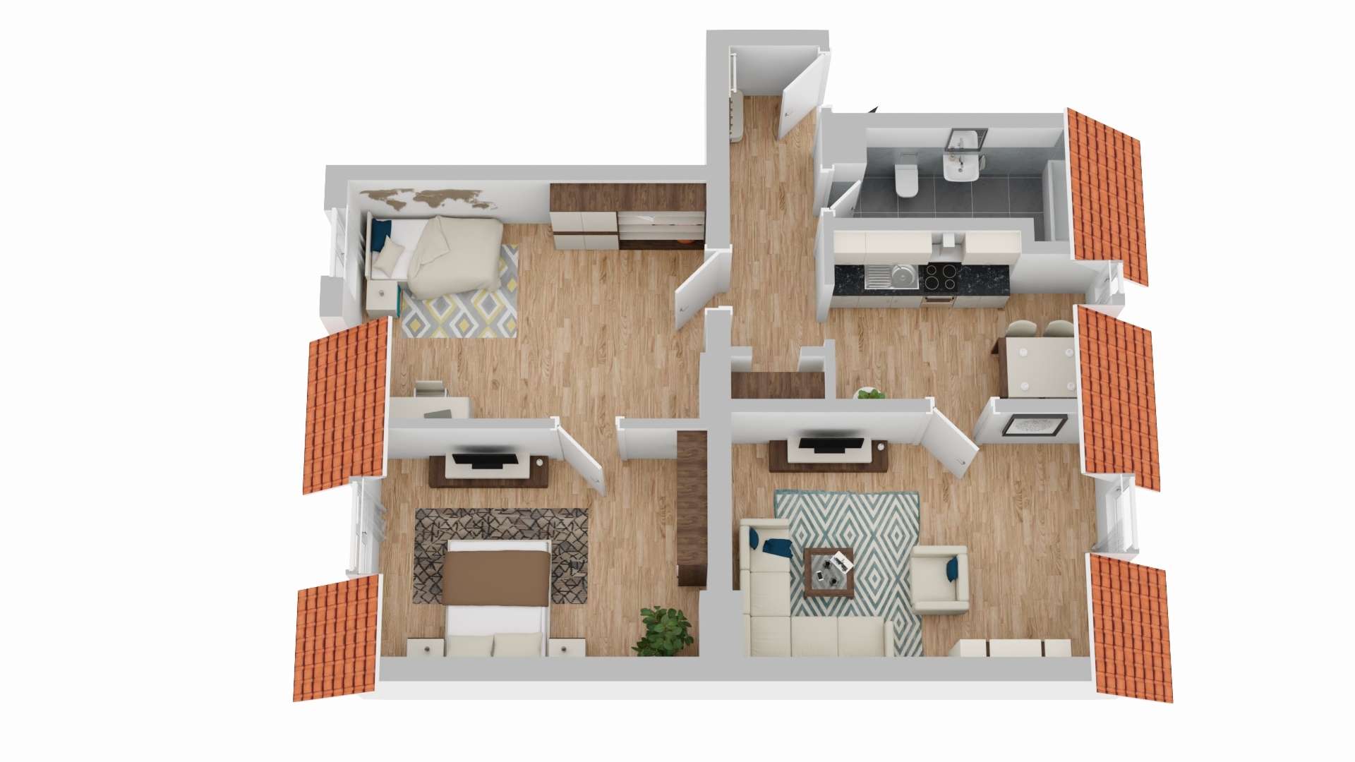 WUPPERTAL-OBERBARMEN: MODERNISIERTE & STILVOLLE 3-ZIMMERWOHNUNG IM DACHGESCHOSS - Photo 1