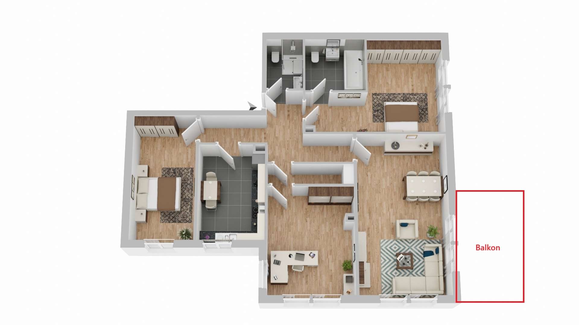 DORMAGEN-STÜRZELBERG: RENOVIERTE 4-ZIMMERWOHNUNG IM 1.OG MIT KÜCHE, BALKON & 2 BÄDERN - Photo 1
