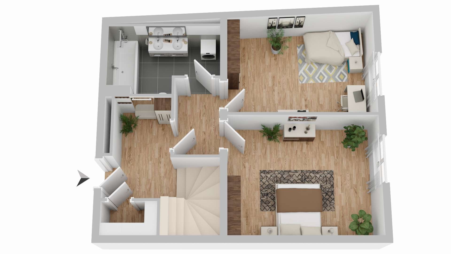 BONN - FAST DIREKT AM RHEIN! MODERNE MAISONETTE MIT 3 ZIMMERN IM ZENTRUM! +AUFZUG - Foto 2