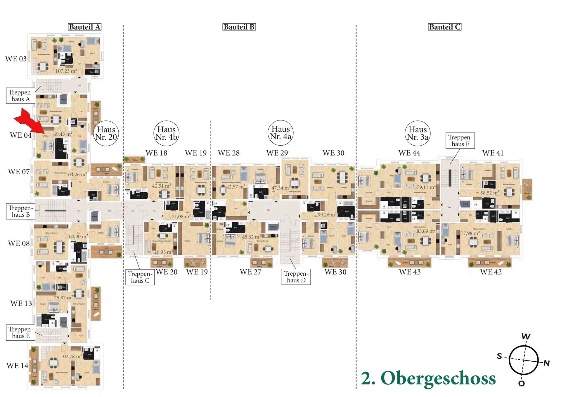 2. OG, Lage WE 04