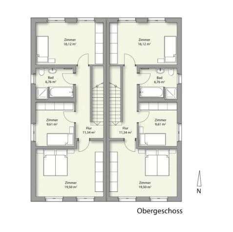 Grundriss OG (Haustyp 2A)