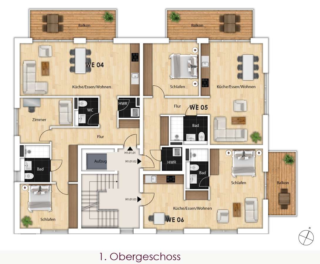 Geschossplan 1. OG