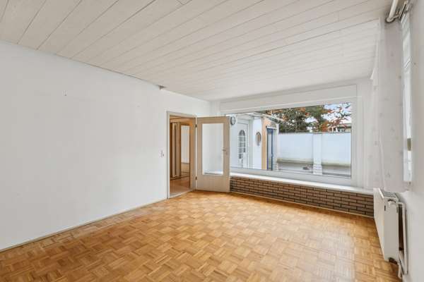 Wohnzimmer mit Gartenblick, Haus in Zeuthen