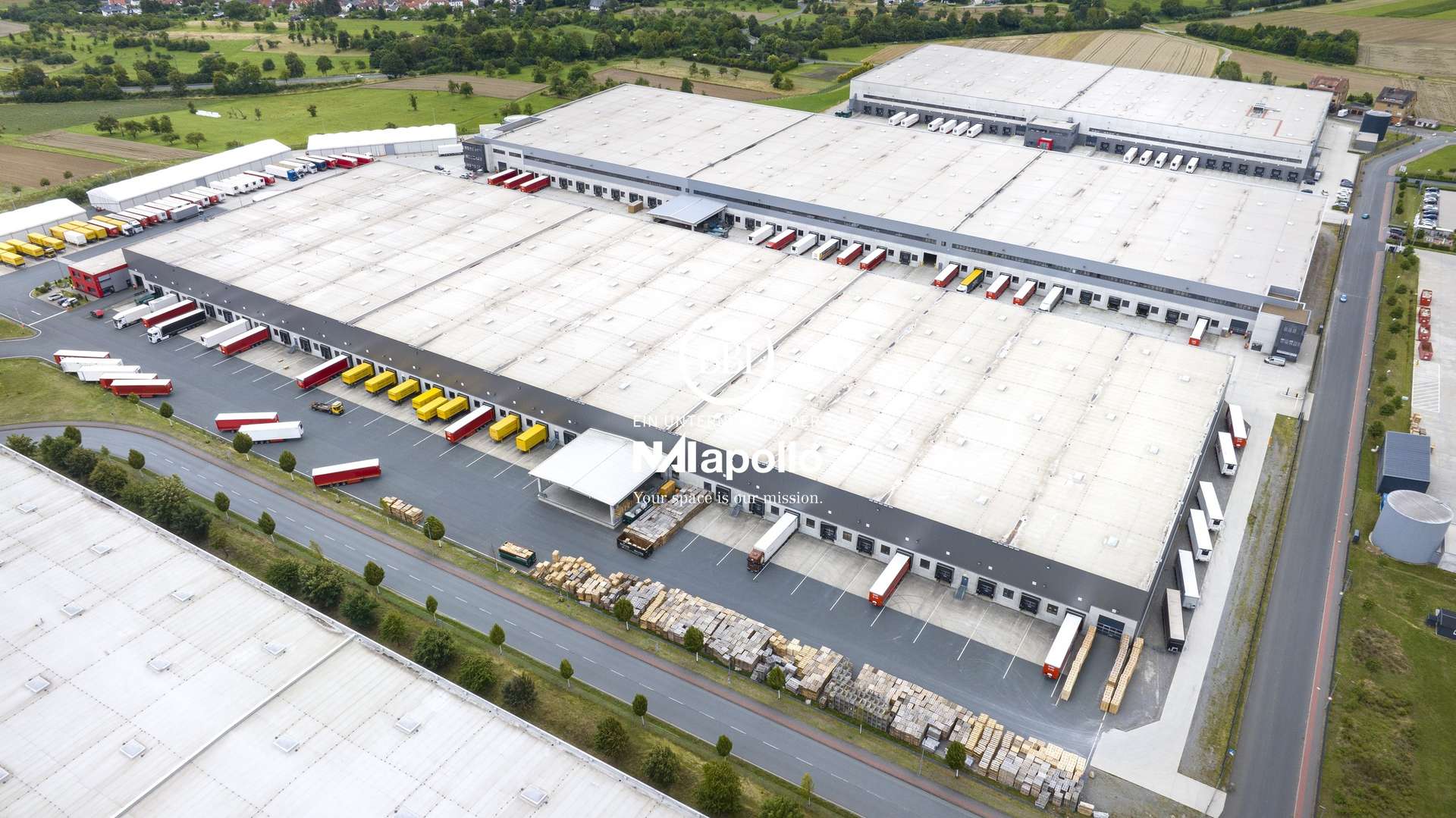 Exterior view, warehouse in Bernau bei Berlin