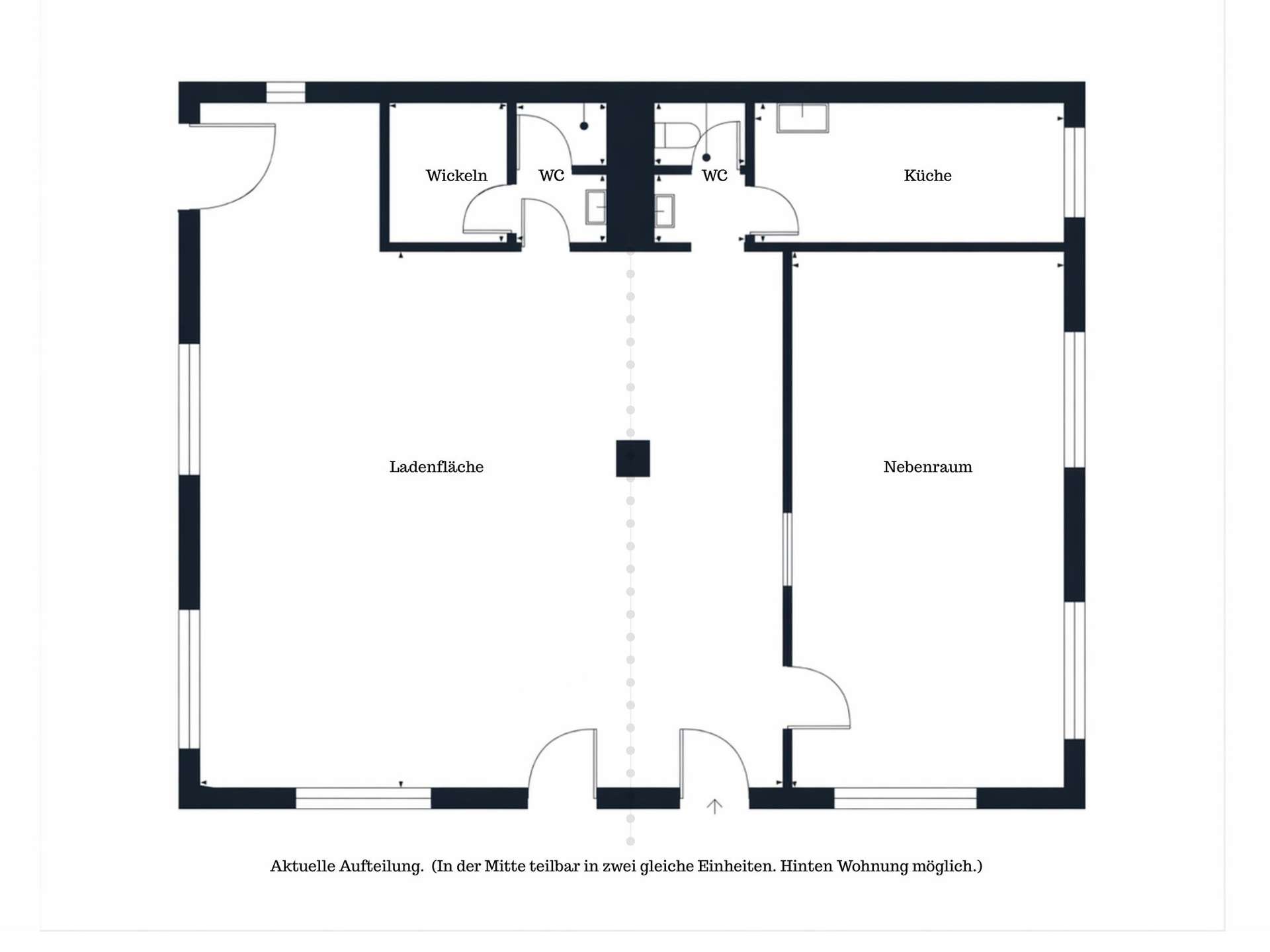 Grundriss (aktuelle Aufteilung)