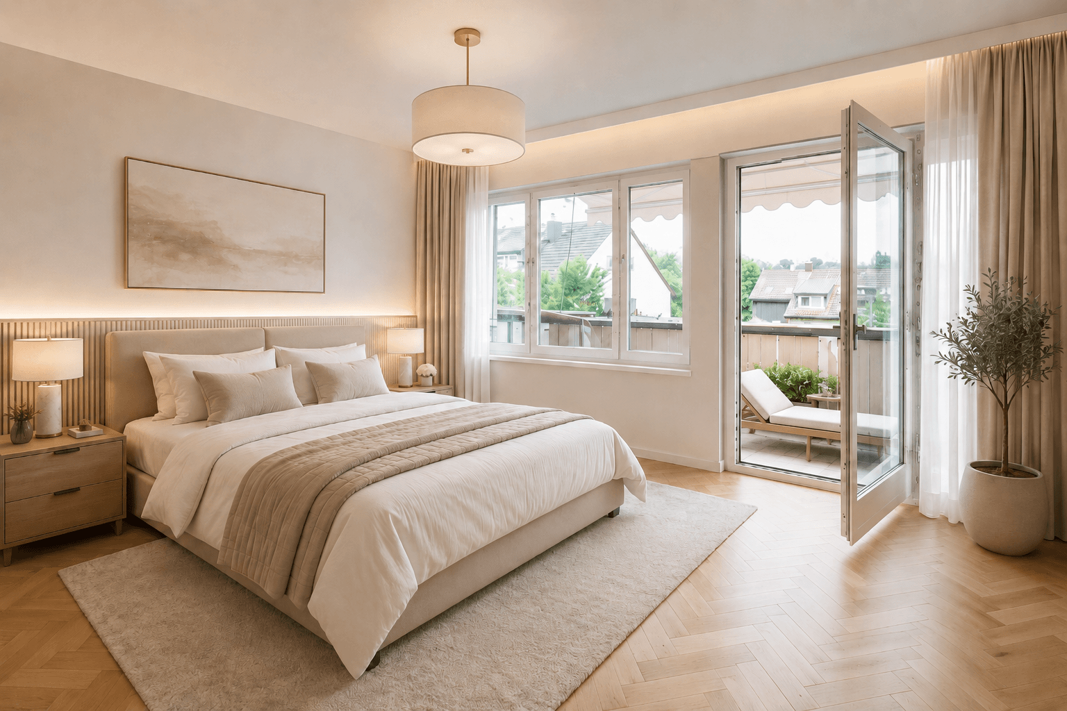 Einrichtungsbeispiel als Schlafzimmer