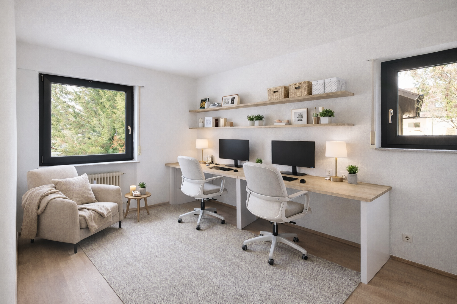 Einrichtungsbeispiel als Büro