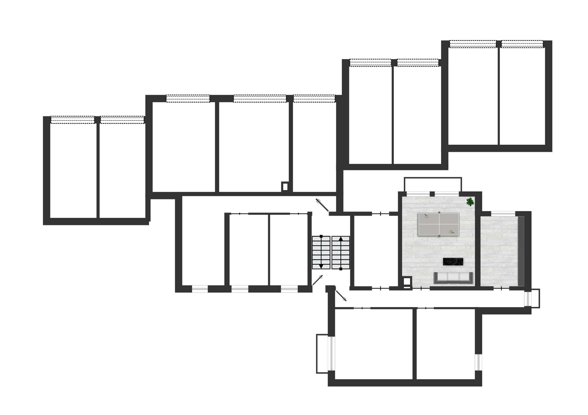 Grundriss Hobbyraum und Keller UG (1)
