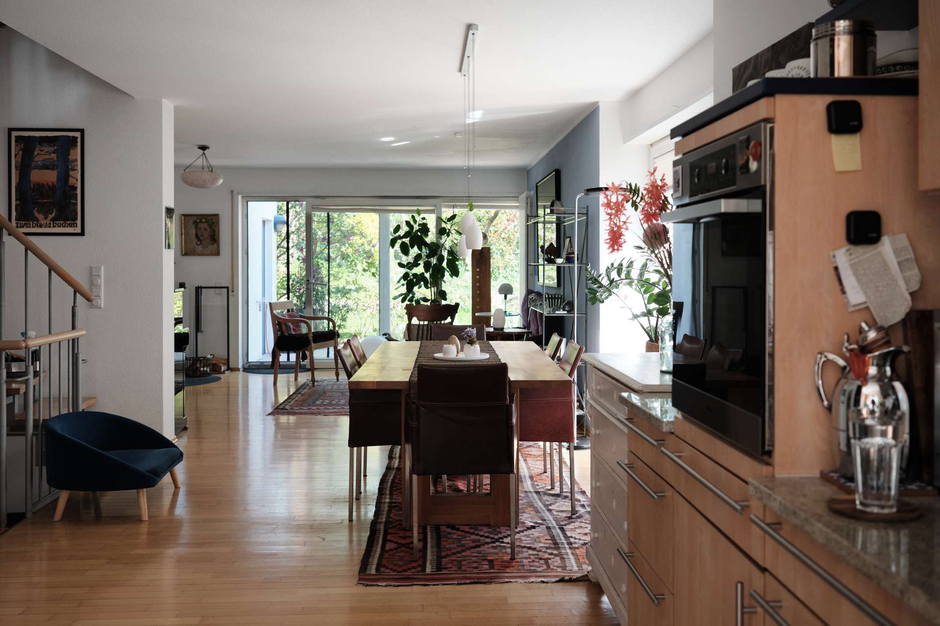 Viel Licht, Dachterrasse und das Feld direkt vor der Tür