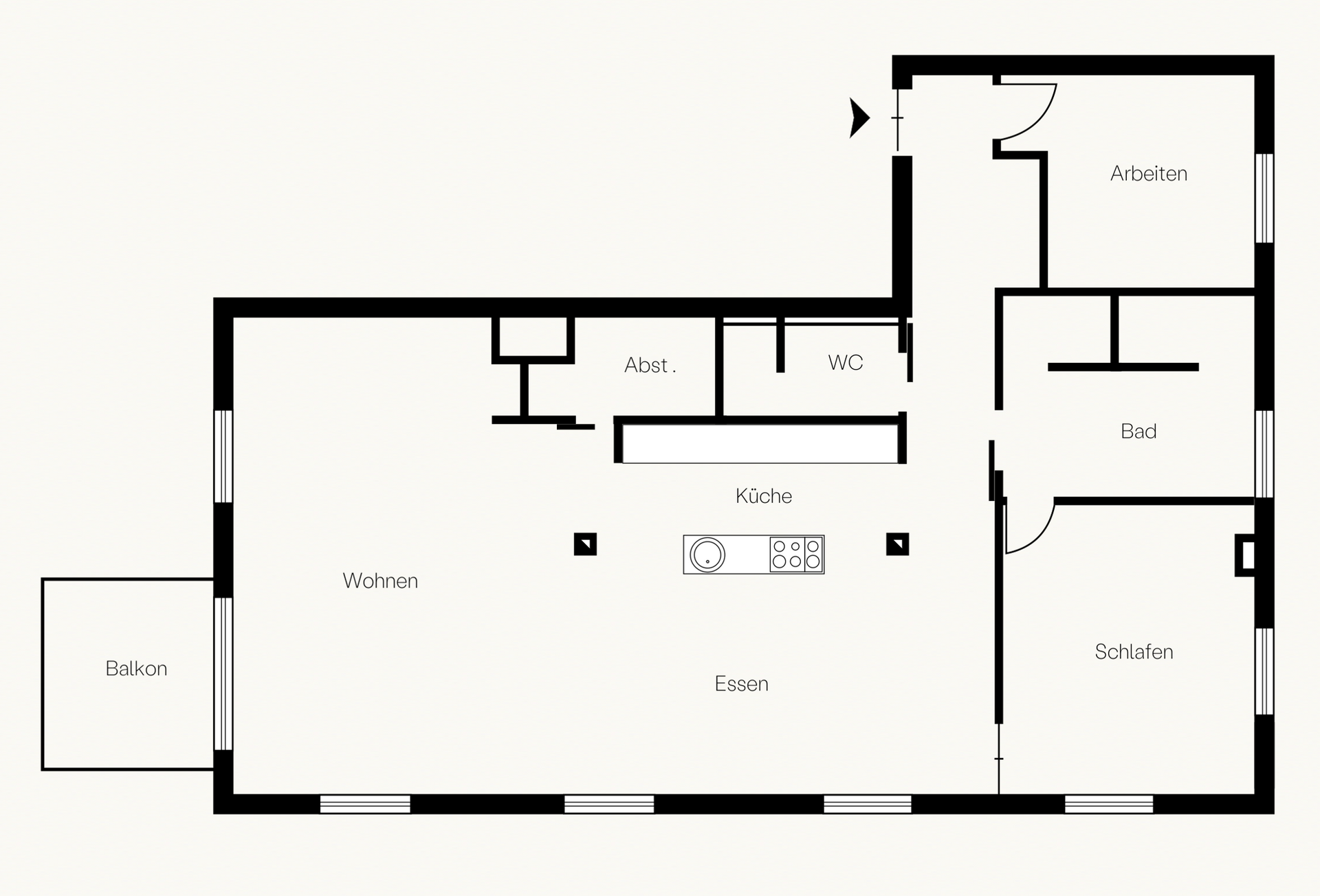 Hafenloft am Wasser mit Balkon und Tiefgaragenstellplatz