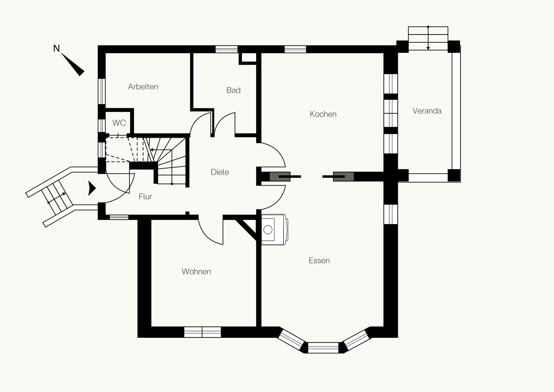 Traditionelle Heidelberger Villa, modern saniert