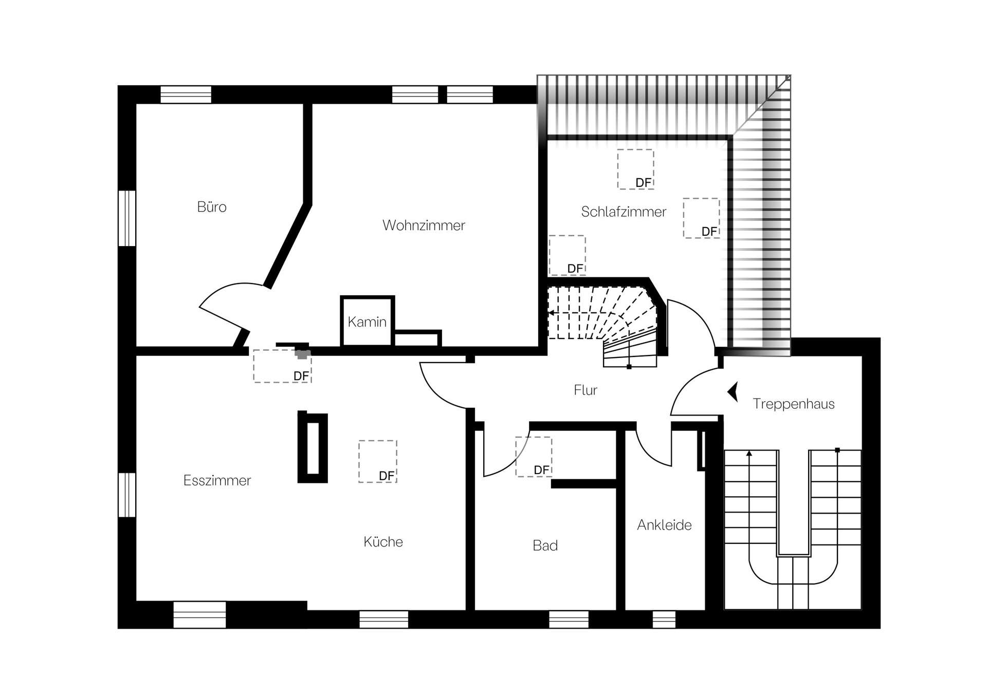 Altbauwohnung mit Garten und Kamin an der Isar