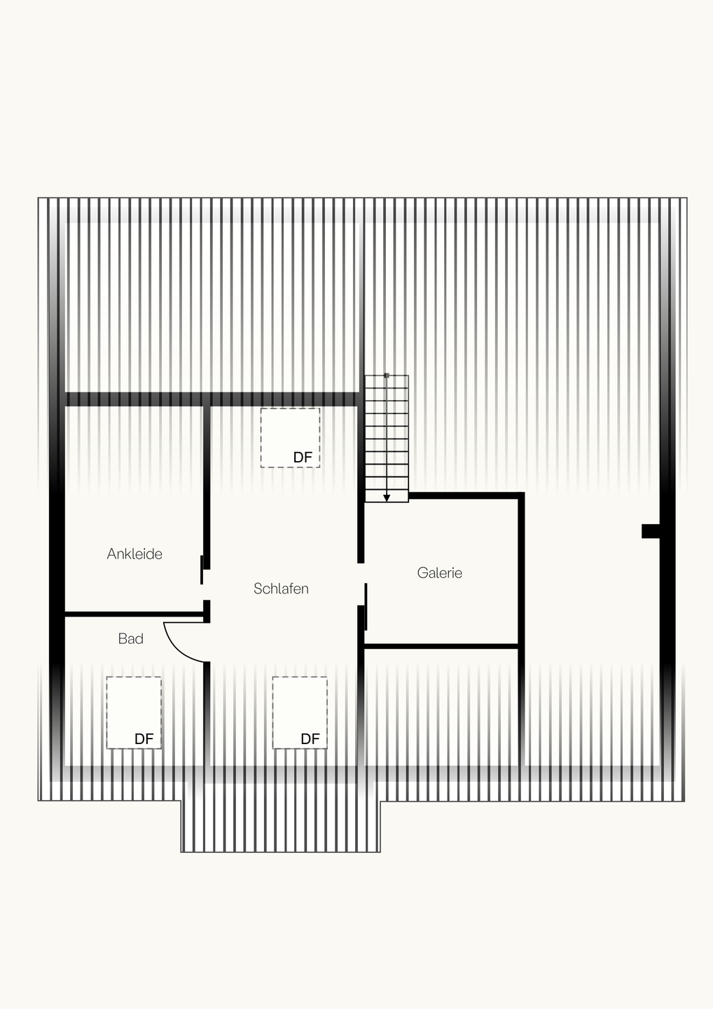 Maisonette mit Galerie und offenem Dachstuhl in Ludwigshafen