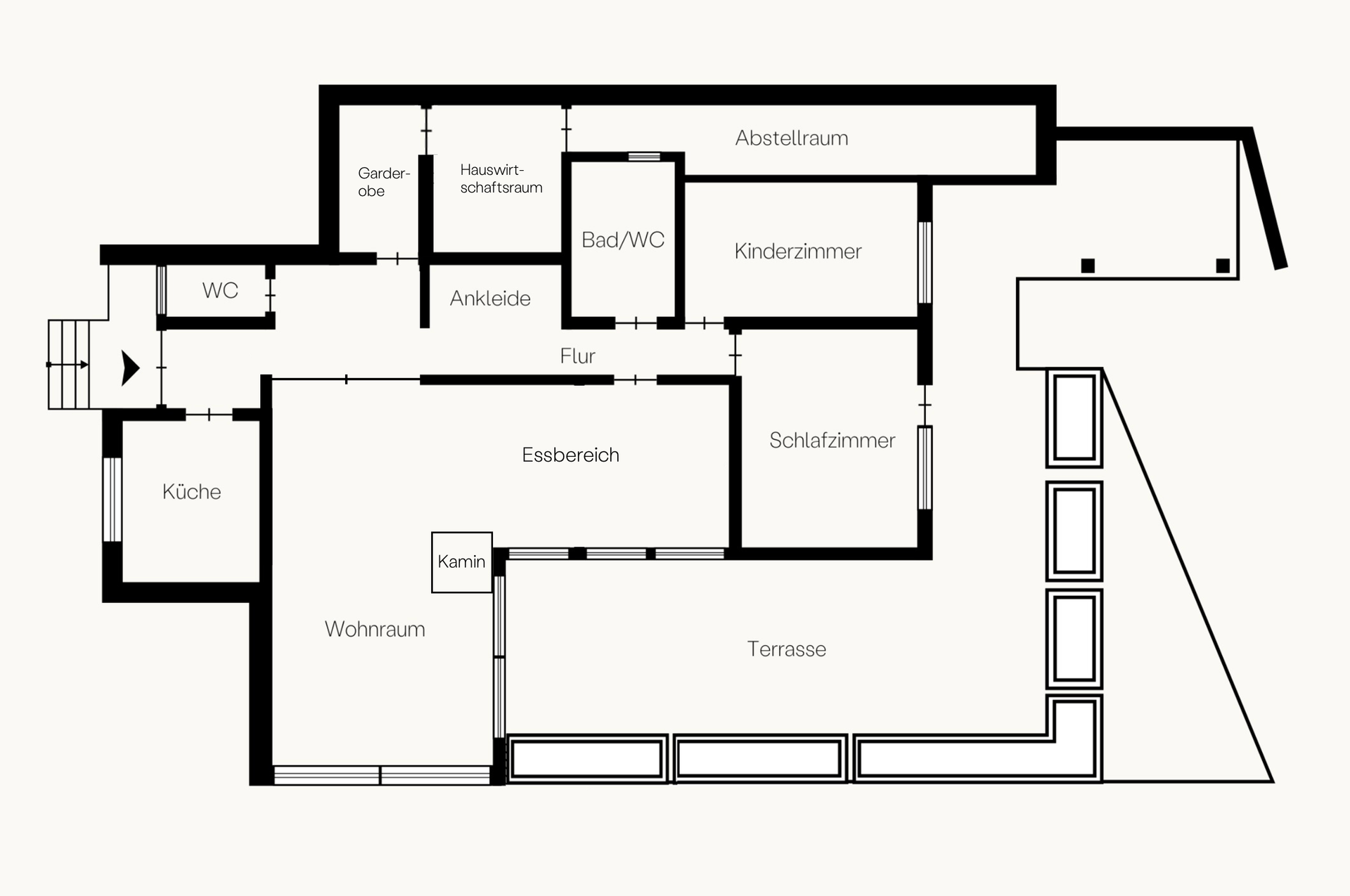 Ein Bungalow im dritten Stock mit fantastischem Blick