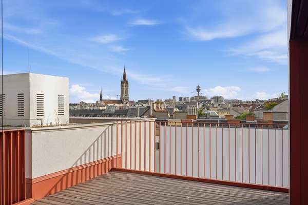 Wohnungsbeispiel – Dachterrasse mit Ausblick