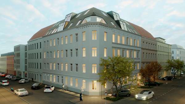 Fassadenansicht – Projektvisualisierung