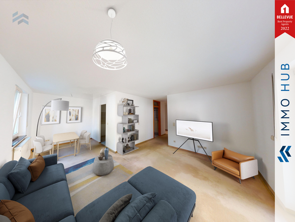 Wohnzimmer gestaged – Bild 3