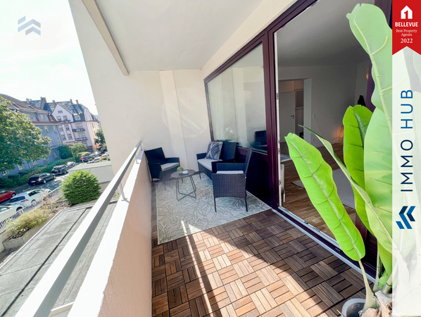 Wohnzimmer Balkon in Süd-Westausrichtung – Bild 3