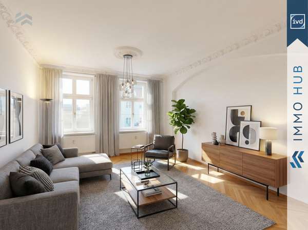 Wohnzimmer gestaged – Bild 1