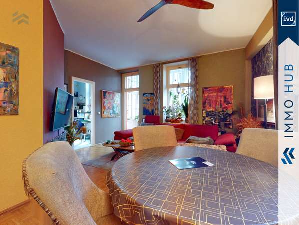 Wohnzimmer mit Blick zum Wintergarten – Bild 3