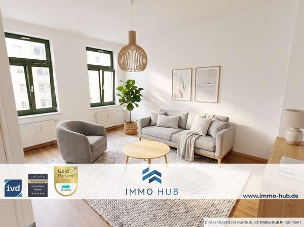 Wohnzimmer Einrichtungsbeispiel – Bild 1